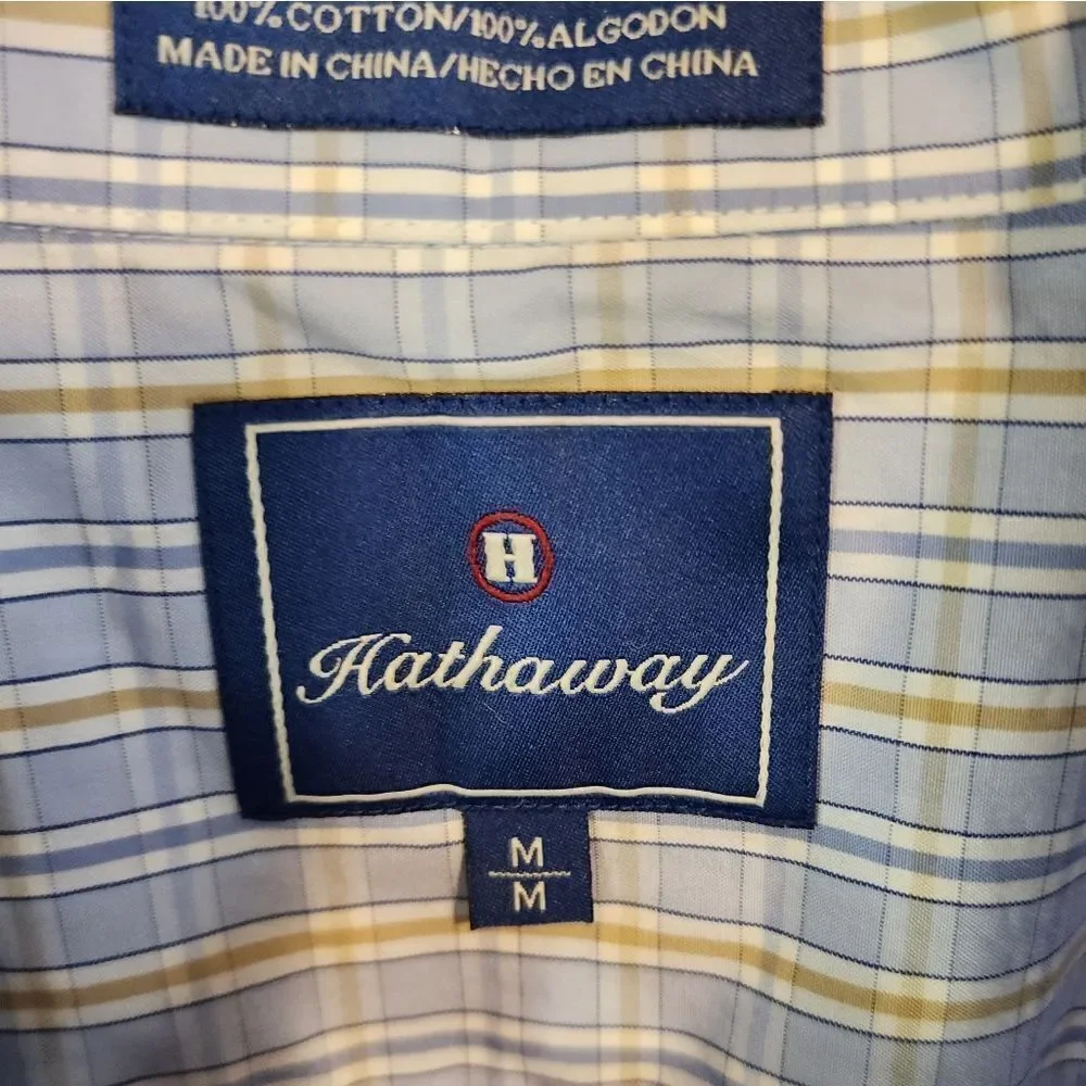 Men's Hathaway button-down shirt, size    Medium
